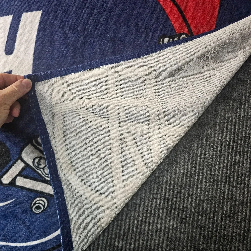 New York Giants Beach Towel One Size Blue NFL Football Helmet Ny Stripe